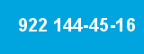 922 144-45-16 922 144-45-16